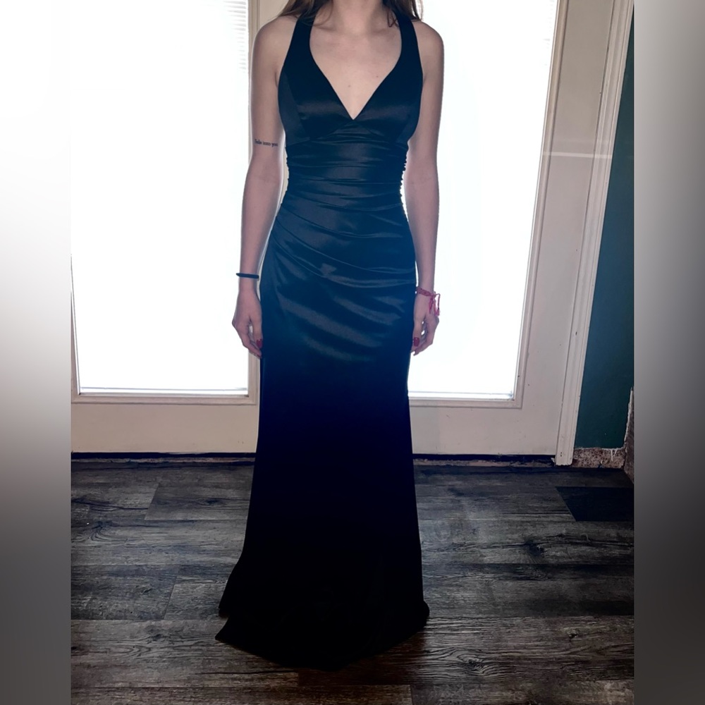 Black V-Cut Dress